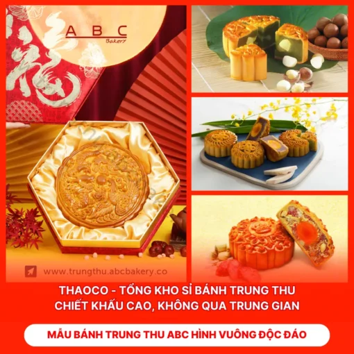 Bánh Trung Thu ABC Hình Vuông Độc Đáo