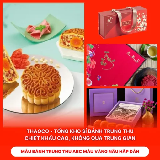 Bánh Trung Thu ABC Màu Vàng Nâu Hấp Dẫn