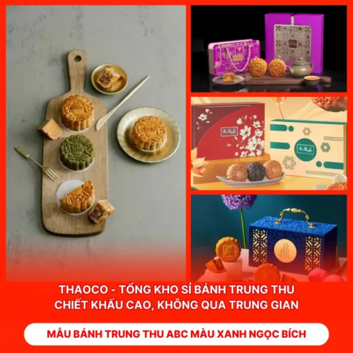 Bánh Trung Thu ABC Màu Xanh Ngọc Bích