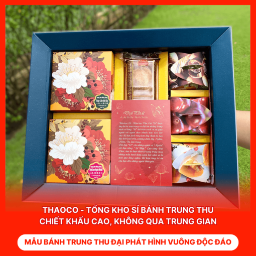 Bánh Trung Thu Đại Phát Hình Vuông Độc Đáo