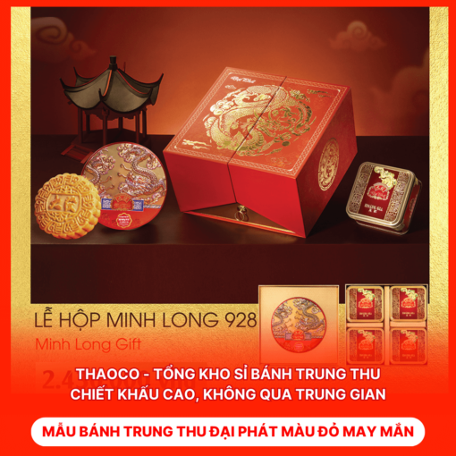 Bánh Trung Thu Đại Phát Màu Đỏ May Mắn