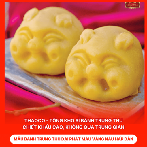Bánh Trung Thu Đại Phát Màu Vàng Nâu Hấp Dẫn