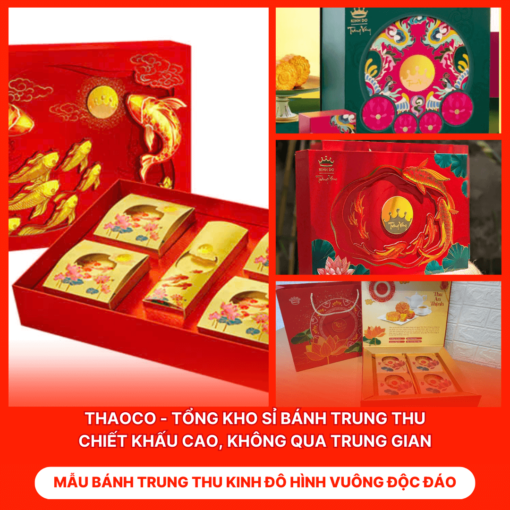 Bánh Trung Thu Kinh Đô Hình Vuông Độc Đáo