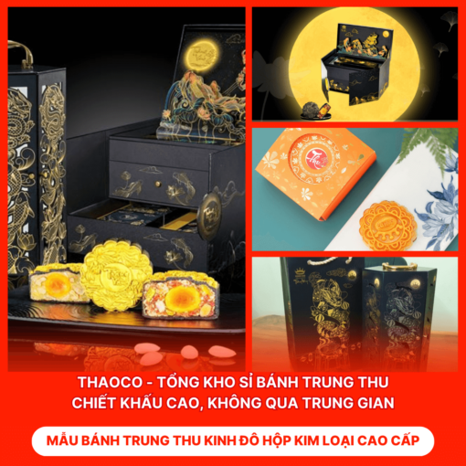 Bánh Trung Thu Kinh Đô Hộp Kim Loại Cao Cấp
