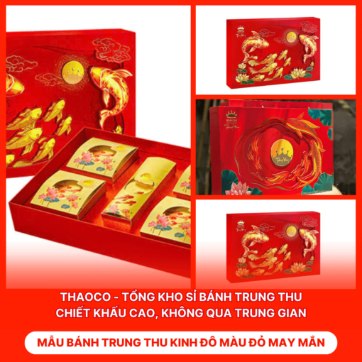 Bánh Trung Thu Kinh Đô Màu Đỏ May Mắn