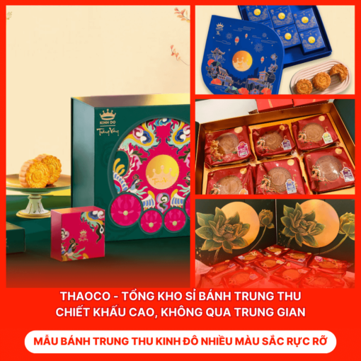 Bánh Trung Thu Kinh Đô Nhiều Màu Sắc Rực Rỡ