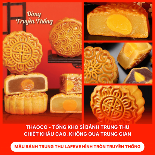 Bánh Trung Thu Lafeve Hình Tròn Truyền Thống