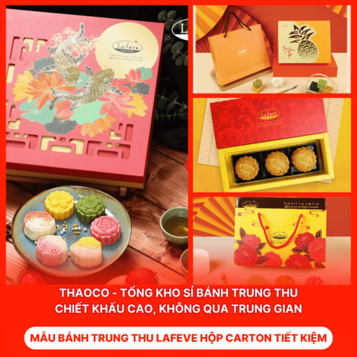 Bánh Trung Thu Lafeve Hộp Carton Tiết Kiệm