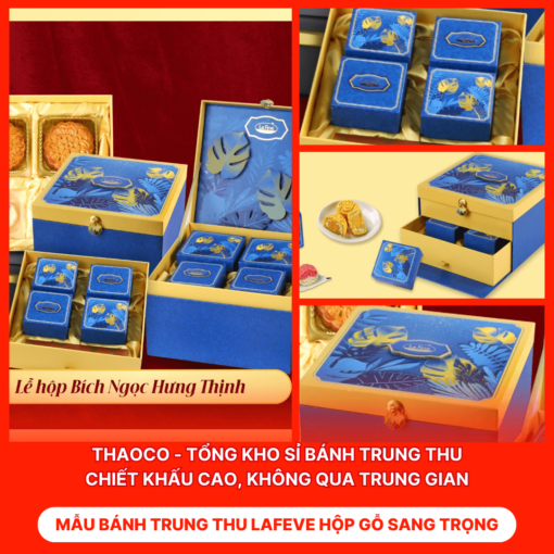 Bánh Trung Thu Lafeve Hộp Gỗ Sang Trọng