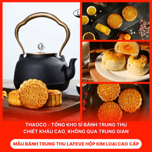 Bánh Trung Thu Lafeve Hộp Kim Loại Cao Cấp