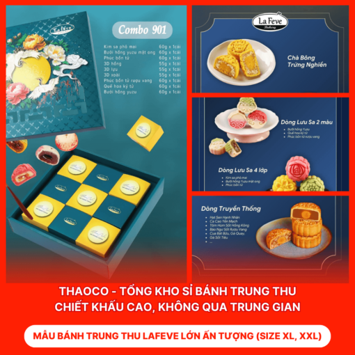 Bánh Trung Thu Lafeve Lớn Ấn Tượng (Size XL, XXL)