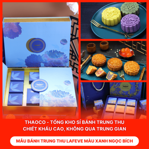 Bánh Trung Thu Lafeve Màu Xanh Ngọc Bích
