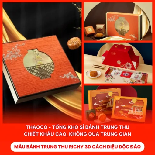 Bánh Trung Thu Richy 3D Cách Điệu Độc Đáo