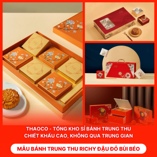 Bánh Trung Thu Richy Đậu Đỏ Bùi Béo