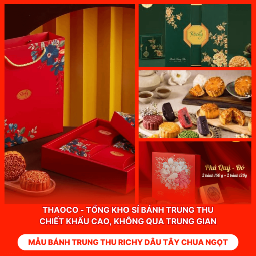 Bánh Trung Thu Richy Dâu Tây Chua Ngọt
