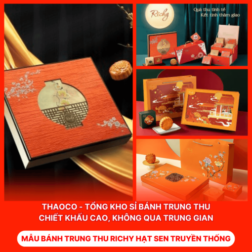 Bánh Trung Thu Richy Hạt Sen Truyền Thống