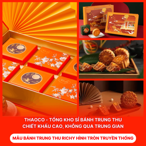 Bánh Trung Thu Richy Hình Tròn Truyền Thống