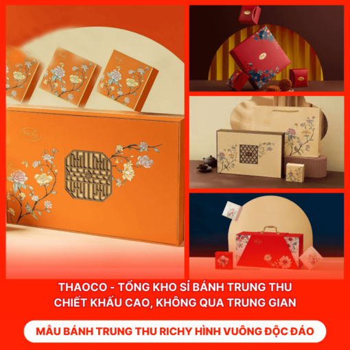 Bánh Trung Thu Richy Hình Vuông Độc Đáo