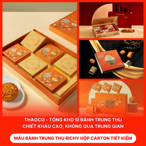 Bánh Trung Thu Richy Hộp Carton Tiết Kiệm