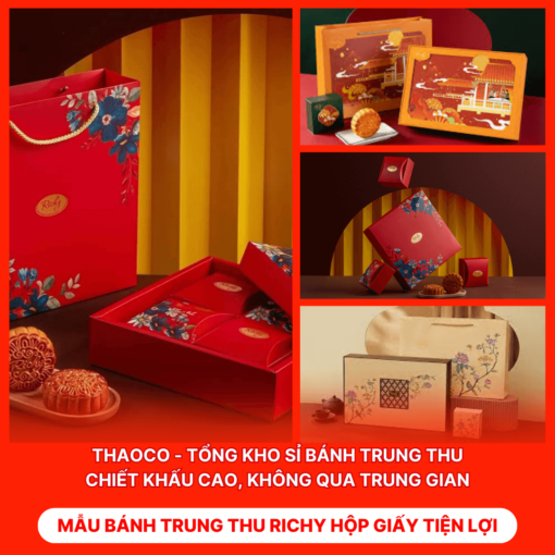 Bánh Trung Thu Richy Hộp Giấy Tiện Lợi