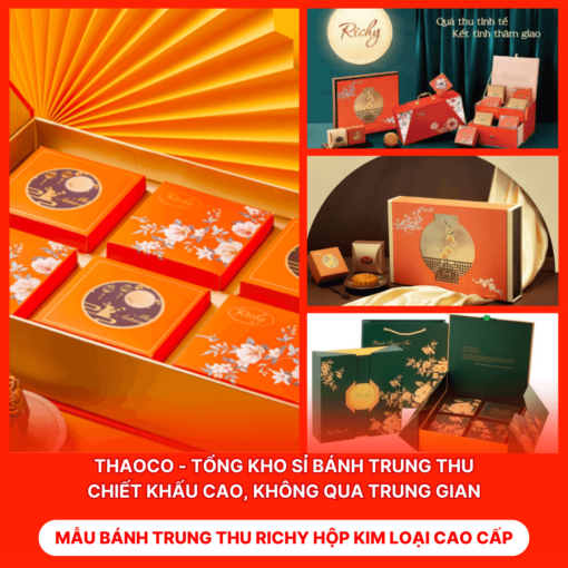 Bánh Trung Thu Richy Hộp Kim Loại Cao Cấp