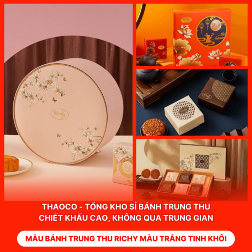 Bánh Trung Thu Richy Màu Trắng Tinh Khôi