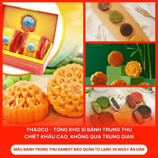 Bánh Trung Thu Sanest Bảo Quản Tủ Lạnh 30 Ngày Ăn Dần