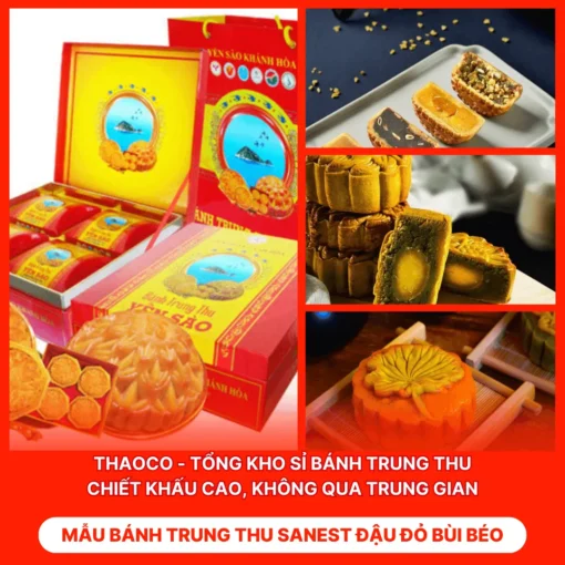 Bánh Trung Thu Sanest Đậu Đỏ Bùi Béo