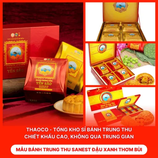 Bánh Trung Thu Sanest Đậu Xanh Thơm Bùi