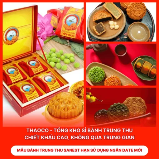 Bánh Trung Thu Sanest Hạn Sử Dụng Ngắn Date Mới