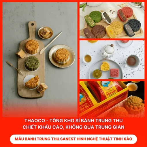 Bánh Trung Thu Sanest Hình Nghệ Thuật Tinh Xảo