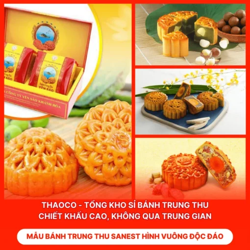 Bánh Trung Thu Sanest Hình Vuông Độc Đáo