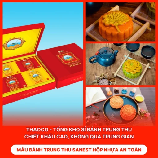 Bánh Trung Thu Sanest Hộp Nhựa An Toàn