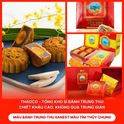 Bánh Trung Thu Sanest Màu Tím Thủy Chung