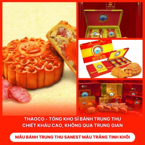 Bánh Trung Thu Sanest Màu Trắng Tinh Khôi