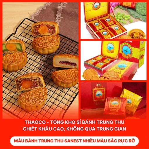 Bánh Trung Thu Sanest Nhiều Màu Sắc Rực Rỡ