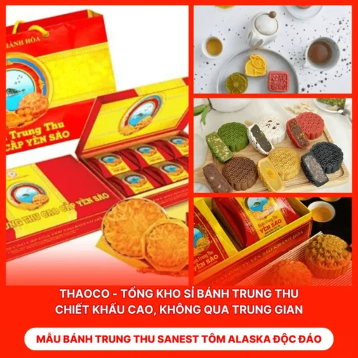 Bánh Trung Thu Sanest Tôm Alaska Độc Đáo