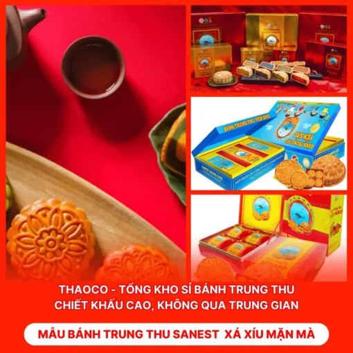 Bánh Trung Thu Sanest Xá Xíu Mặn Mà