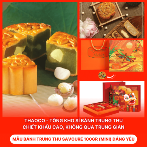 Bánh Trung Thu Savouré 100gr (Mini) Đáng Yêu