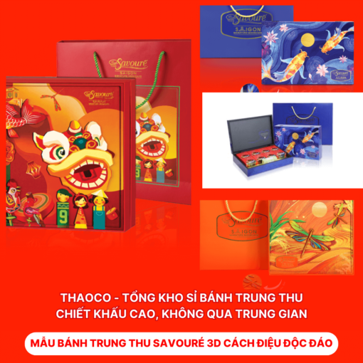 Bánh Trung Thu Savouré 3D Cách Điệu Độc Đáo