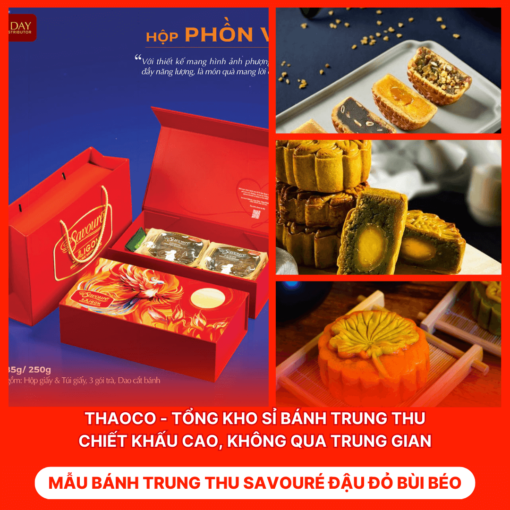 Bánh Trung Thu Savouré Đậu Đỏ Bùi Béo