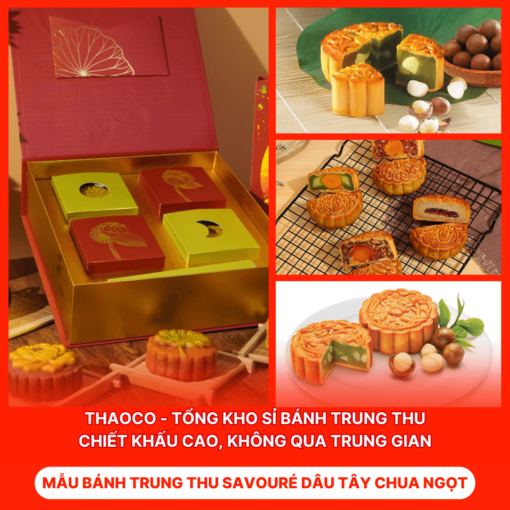 Bánh Trung Thu Savouré Dâu Tây Chua Ngọt
