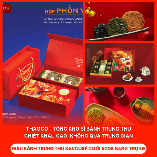 Bánh Trung Thu Savouré Dưới 500k Sang Trọng