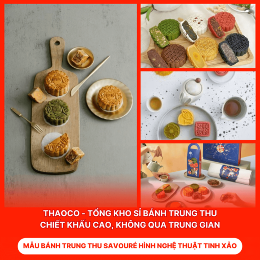 Bánh Trung Thu Savouré Hình Nghệ Thuật Tinh Xảo