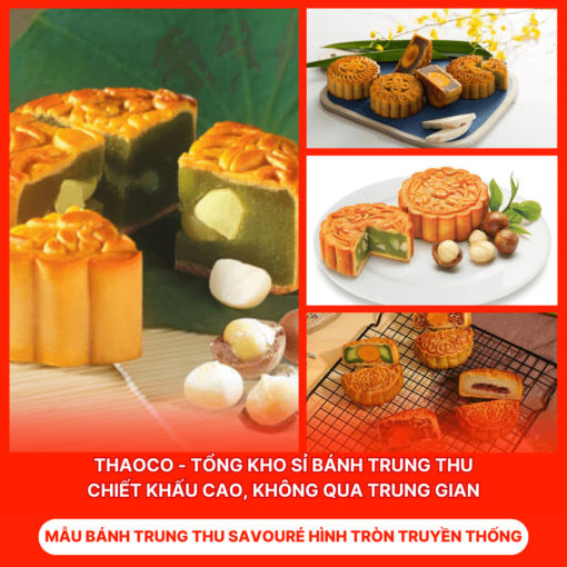 Bánh Trung Thu Savouré Hình Tròn Truyền Thống