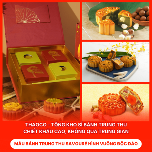 Bánh Trung Thu Savouré Hình Vuông Độc Đáo