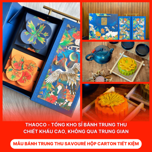 Bánh Trung Thu Savouré Hộp Carton Tiết Kiệm