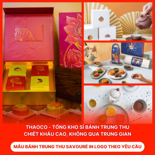 Bánh Trung Thu Savouré In Logo Theo Yêu Cầu