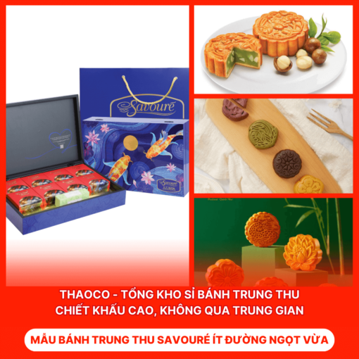 Bánh Trung Thu Savouré Ít Đường Ngọt Vừa