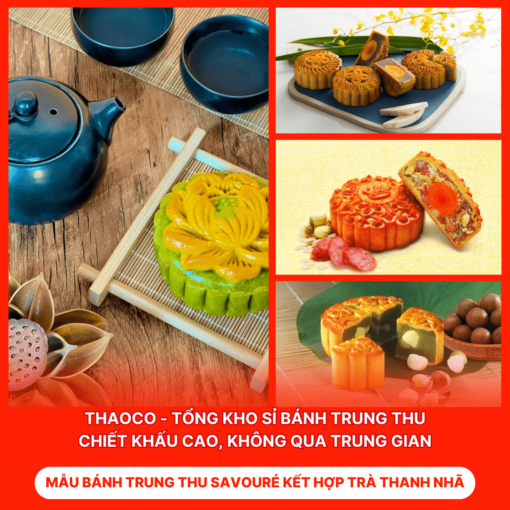 Bánh Trung Thu Savouré Kết Hợp Trà Thanh Nhã